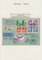 Flugpost Europa: 1929/1976, Schweiz Schöne Sammlung Von Etwa 140 Luftpostbriefen. Mit Einigen Frühen - Europe (Other)