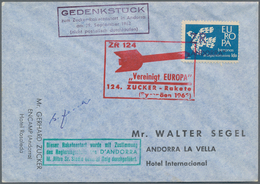 Raketenpost: 1962, 29 Sep, Andorra Zucker Rocket Flight, Holding Of Apprx. 200 Commemorative Covers - Andere & Zonder Classificatie