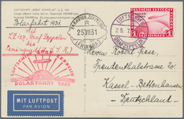 Zeppelinpost Deutschland: 1912/1939, Einsteckalbum Mit 17 Vorkriegsbelegen, Beginnend Mit DR SFP 1, - Airmail & Zeppelin
