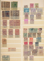 Fiskalmarken: 1860's Ff.: Collection Of Several Hundred FISCAL Stamps, Railway Stamps, Vignettes And - Andere & Zonder Classificatie