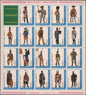 Thematik: Militär / Military: 1972, Ajman - Military Uniforms: Two Sets Of 19 Values Each In A Se-te - Militares