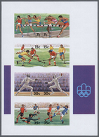 Thematik: Olympische Spiele / Olympic Games: 1976, Cook Islands. Progressive Proofs For The Souvenir - Other & Unclassified