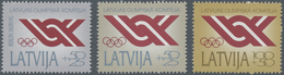 Thematik: Olympische Spiele / Olympic Games: 1992, LATVIA: National OLYMPIC Committee Set Of Three I - Autres & Non Classés