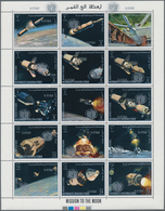 Thematik: Raumfahrt / Astronautics: 1969, Yemen (Kingdom) - Apollo Programme 'Exploration Of The Moo - Andere & Zonder Classificatie