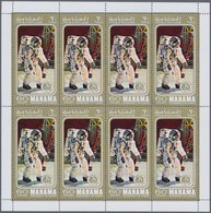 Thematik: Raumfahrt / Astronautics: 1971, Apollo 14, Manama 680 X Michel No. 412/417 Mint Never Hing - Sonstige & Ohne Zuordnung