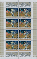 Thematik: Raumfahrt / Astronautics: 1973, Apollo15, Haiti 3 Values With Silver Overprint Mint Never - Sonstige & Ohne Zuordnung