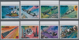 Thematik: Raumfahrt / Astronautics: 1976, Apollo-Sojus, Rwanda 396 X Michel No. 835/842 Mint Never H - Andere & Zonder Classificatie