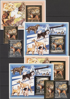 Thematik: Tiere-Hunde / Animals-dogs: DOGS: Four Stamps And Four Souvenir Sheets Of Guyana Printed O - Honden