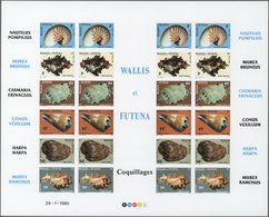Thematik: Tiere-Meerestiere-Muscheln / Animals-sea Animals-shells: 1985, WALLIS And FUTUNA: Conches - Coneshells