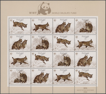 Thematik: Tiere-Raubtiere / Animals-predacious Cats: 1988, Portugal, Lynxes WWF, Complete Set Of Fou - Autres & Non Classés