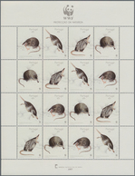 Thematik: Tiere-Säugetiere / Animals-mammals: 1997, Portugal, Desmans WWF, Complete Set Of Four In A - Autres & Non Classés