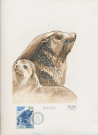 Thematik: Tiere-Meeressäuger (u.a. Wale) / Animals-aquatic Mammals: 1979, TAAF 4fr. "Antarctic Fur S - Andere & Zonder Classificatie