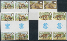 Thematik: WWF: 1983, WWF Jaguar, Set Of Four IMPERFORATED Proofs On Normal Paper Without Gum. One Si - Andere & Zonder Classificatie