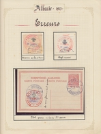 Albanien: 1913, 25 October, Typeset Issue, Specialised Collection/assortment Of 51 Stamps, Showing A - Albanie