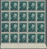 Albanien: 1942, King Victor Emanuel III. Three Stamps In Different Quantities Incl. 5q. Dark Green, - Albanie