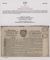 Belgien: 1824/1832, Group Of Five Newspapers "JOURNAL DE LA BELGIQUE" Bearing Circular Free Frank Ma - Sammlungen