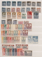 Belgien: 1849/1963, Mint And Used Assortment On Stockpages From Some Epaulettes/Medaillons, Better S - Collections