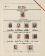 Belgien: 1851/1854, 40c. Rose/carmine, Group Of Eleven Used Stamps In Different Shades/papers, Mainl - Verzamelingen