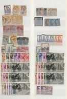 Belgien: 1855/1965 (ca.), Mint And Used Accumulation In A Thick Stockbook, From Some Early Issues, M - Collections