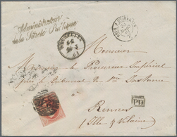 Belgien: 1859/1965, Assortment Of Apprx. 73 Covers/cards Incl. A Nice Selcetion Of Early Issues, Reg - Collections