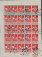 Belgien: 1911, "1911" Overprints On 1910 Charity Issue, 5c.+10c. Type "Montald" And 5c.+10c. Type "L - Verzamelingen