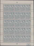 Belgien: 1911, "1911" Overprints On 1910 Charity Issue, 5c.+10c. Type "Montald" And 5c.+10c. Type "L - Sammlungen