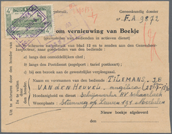 Belgien: 1925/1960, Approximately 180 Items, Mostly Parcel Cards From Different Towns Franked With R - Verzamelingen