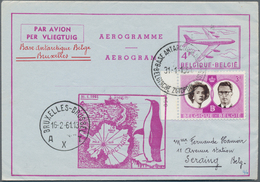 Belgien - Ganzsachen: 1948/95 Ca. 160 Unused/CTO-used And Used Aerograms, Incl. All Language Variant - Otros & Sin Clasificación