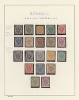 Bosnien Und Herzegowina (Österreich 1879/1918): 1879/1918, Mainly Mint Collection On Schaubek Album - Bosnie-Herzegovine