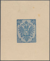 Bosnien Und Herzegowina: 1879/1899, Definitives "Double Eagle", 10kr. Blue, Specialised Assortment O - Bosnia Erzegovina