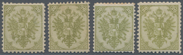 Bosnien Und Herzegowina: 1879/1899, Definitives "Double Eagle", 20kr. Olive-green, Specialised Assor - Bosnia And Herzegovina