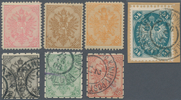 Bosnien Und Herzegowina: 1895/1905, Definitives "Double Eagle", Specialised Assortment Of Apprx. 129 - Bosnië En Herzegovina