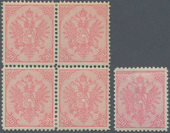 Bosnien Und Herzegowina: 1900, Definitives "Double Eagle", 20h. Rose, Specialised Assortment Of 26 S - Bosnien-Herzegowina