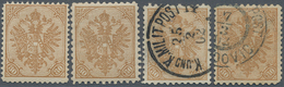 Bosnien Und Herzegowina: 1900, Definitives "Double Eagle", 30h. Brown, Specialised Assortment Of 13 - Bosnia Herzegovina