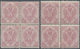 Bosnien Und Herzegowina: 1900, Definitives "Double Eagle", 50h. Lilac, Specialised Assortment Of 19 - Bosnien-Herzegowina