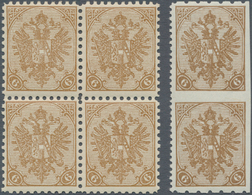 Bosnien Und Herzegowina: 1900, Definitives "Double Eagle", 6h. Brown, Specialised Assortment Of 18 S - Bosnien-Herzegowina