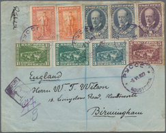 Bulgarien: 1910/1930 (ca.), Assortment Of 17 Covers Cards, Comprising Interesting Frankings, Nice Co - Neufs