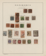 Dänemark: 1851/1946, Used And Mint Collection On Album Pages, Few Early Items Varied But Overall Goo - Usado