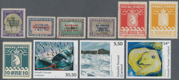 Dänemark - Grönland: 1915/2009, Small Lot On Stockcards Starting With Three Pakke-Porot Stamps, Four - Lettres & Documents