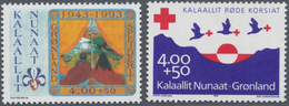 Dänemark - Grönland: 1993, 70 Years RED CROSS And 50 Years SCOUTING In Greenland Set Of Two In A Lar - Cartas & Documentos