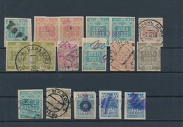 Estland: 1919 - 1920, 47 Stamps With 23 Different Provisional Cancellations. - Estonie