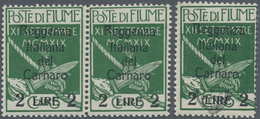 Fiume - Besetzung Der Carnaro-Inseln: 1920, Military Stamp 5c. Green With Black Opt. 'Reggenza Itali - Fiume