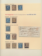 Frankreich: 1852-76, PARIS: Collection Of All Types Of Cancellations Of All The Paris Post Offices 1 - Collezioni