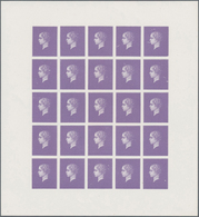 Frankreich: 1869, PROJECT JOUBERT Imperf. Violet Essay Without Inscriptions On Thin Ungummed Surface - Sammlungen
