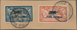 Frankreich: 1900-1947 Group Of Single Stamps And Multiples Including Good Issues Like 1927 Air (Mars - Sammlungen