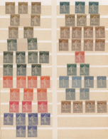 Frankreich: 1903/1933, Mint Collection/accumulation Of Apprx. 340 Stamps Of The SEMEUSE Issues (lign - Sammlungen