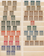 Frankreich: 1903/1933, Mint Collection/accumulation Of Apprx. 340 Stamps Of The SEMEUSE Issues (lign - Verzamelingen