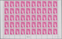 Frankreich: 1978, Definitives "Sabine De Gandon", MISSING PHOSPHOR (BRILLIANT GUM), 0.80fr.-2.10fr., - Colecciones Completas