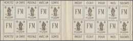 Frankreich - Militärpostmarken: 1940, Infantryman Brown-olive Without Denomination In A Lot With Abo - Military Postage Stamps