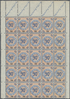 Frankreich - Postpaketmarken: 1935, Grands Reseaux De Chemins De Fer Francais 90fr.blue/red In A Lot - Autres & Non Classés